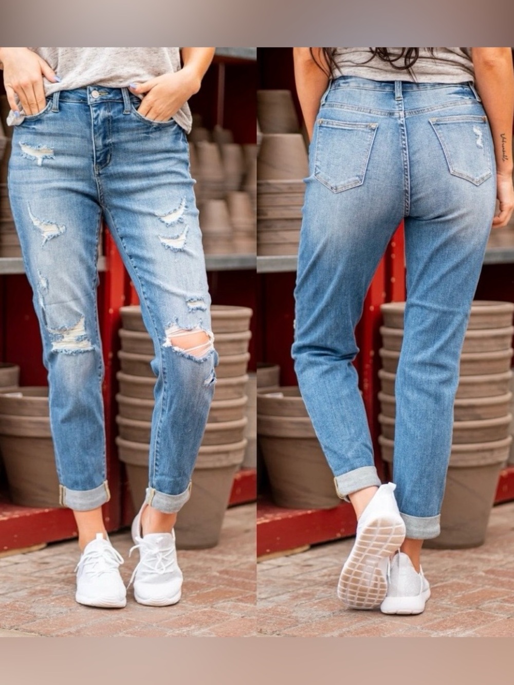 Judy Blue Anniston Boyfriend Fit Jeans